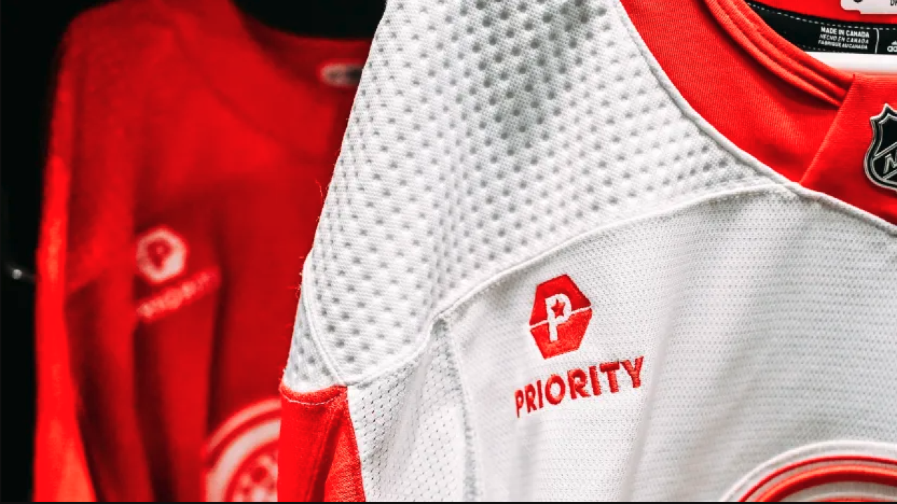Red Wings unveil first ever jersey patch sponsor Priority Waste
